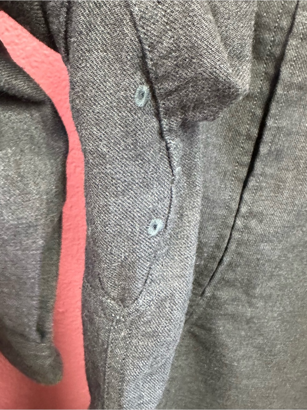 Duluth Trading Co Button-Front Long Sleeve Utility Shirt Jacket - Charcoal - Picture 6 of 10